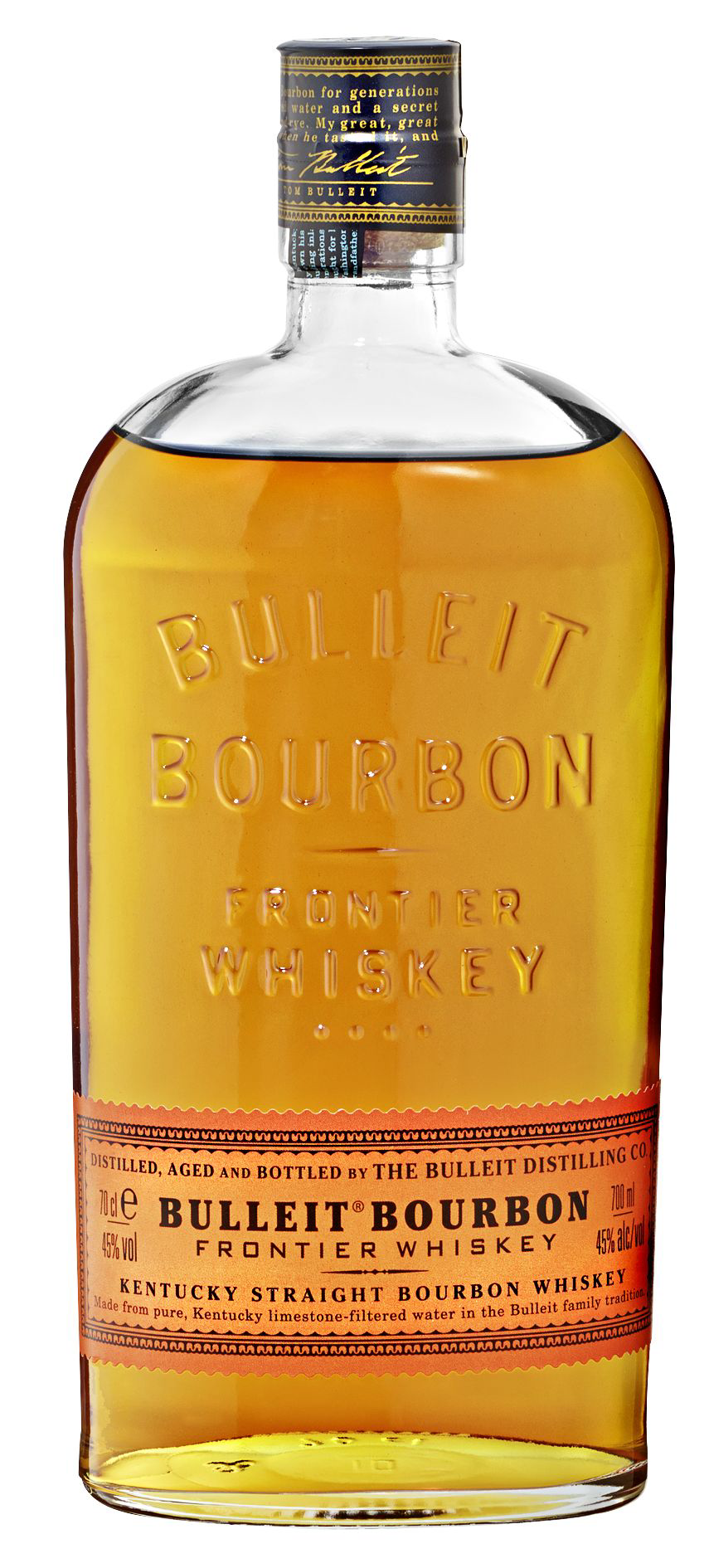 Bulleit Bourbon Frontier Whisky 45 % Vol. - 0,70 l Flasche