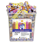 Frigeo Ahoj-Brause Bonbon Stangen Mix aus Zitrone-, Himbeer- und Cola-Geschmack, 100 Stück à 23 g 100 x 23 g