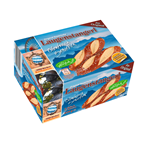 Bäcker Bachmeier Bayerische Laugenstangerl, tiefgefroren, 8 Stück à 100 g & 18 g Hagelsalz - 818 g Schachtel
