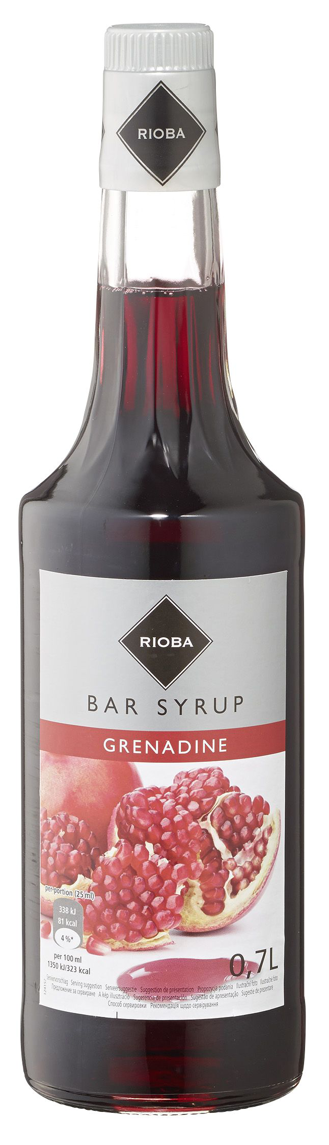 RIOBA Grenadine Syrup - 0,7 l Flasche