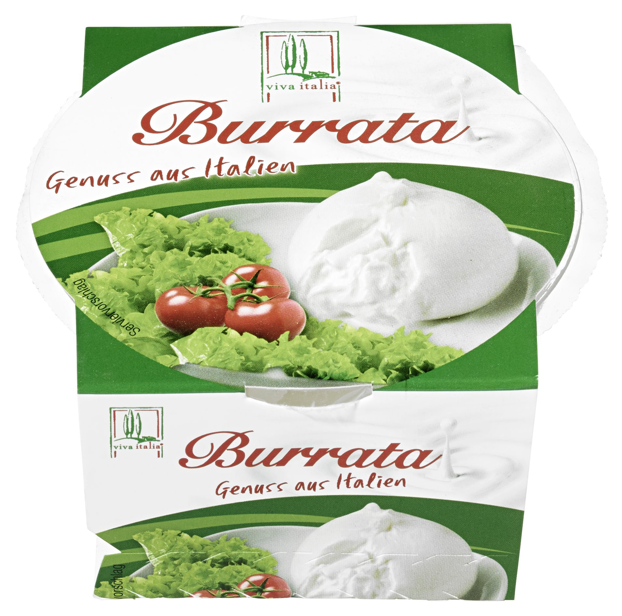 viva italia Burrata, min. 60 % Fett i. Tr. gekühlt ATG 100 g - 275 g Becher
