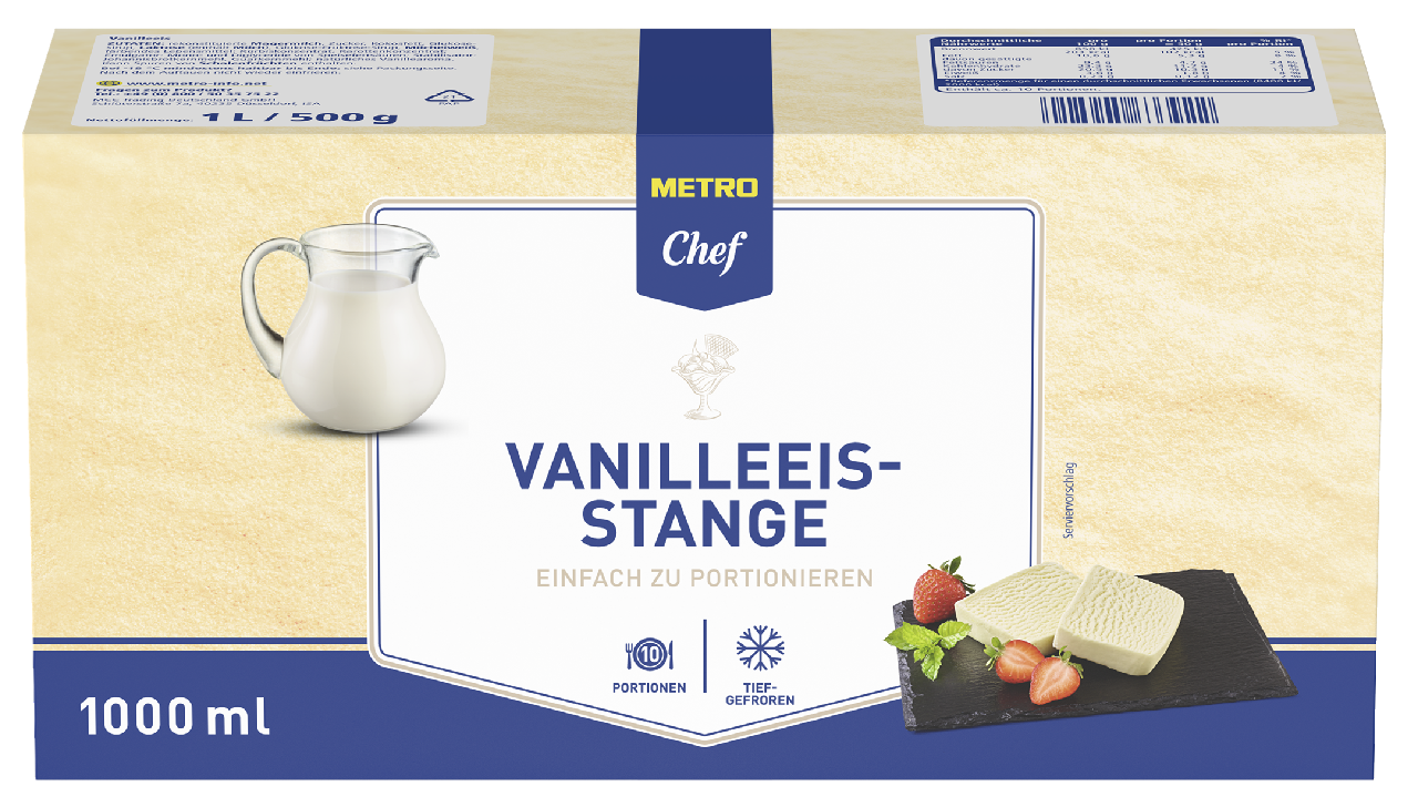METRO Chef Vanille Stange - 1 l Packung