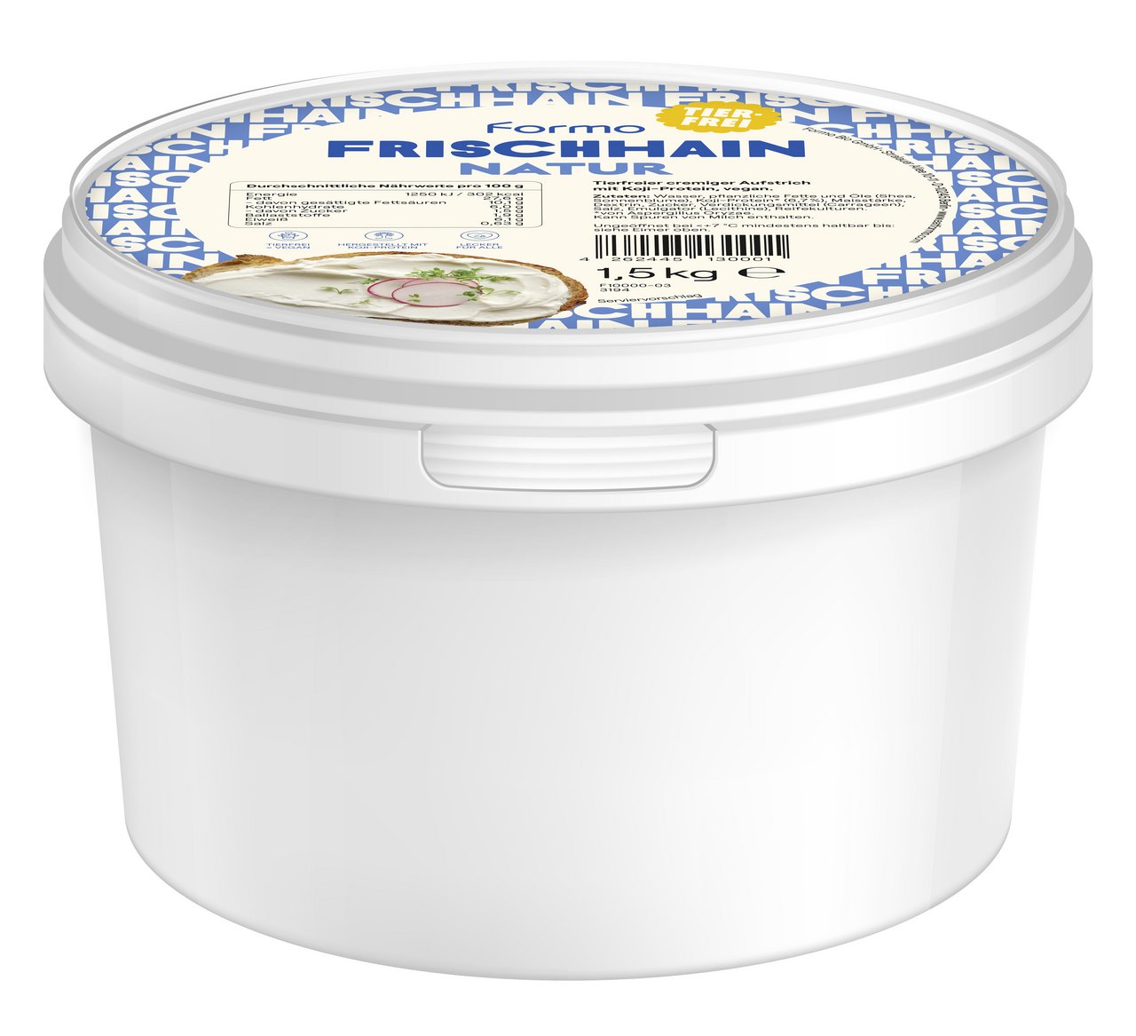 Frischhain Natur Cremig und Streichzart - 1,5 kg Eimer