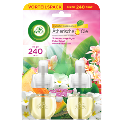 Air Wick Duftölflakon Sommervergnügen 2 Nachfüller à 19 ml - 38 ml Packung