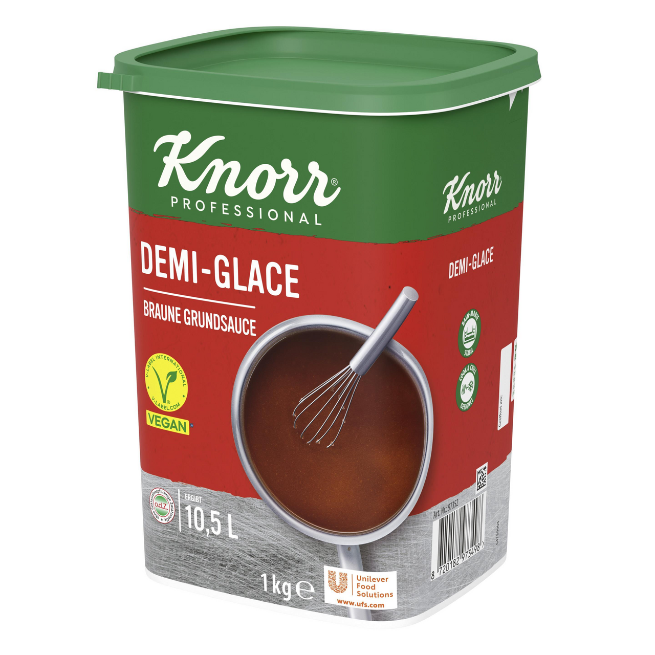 Knorr Demi-Glace Braune Grundsauce - 1 kg Becher