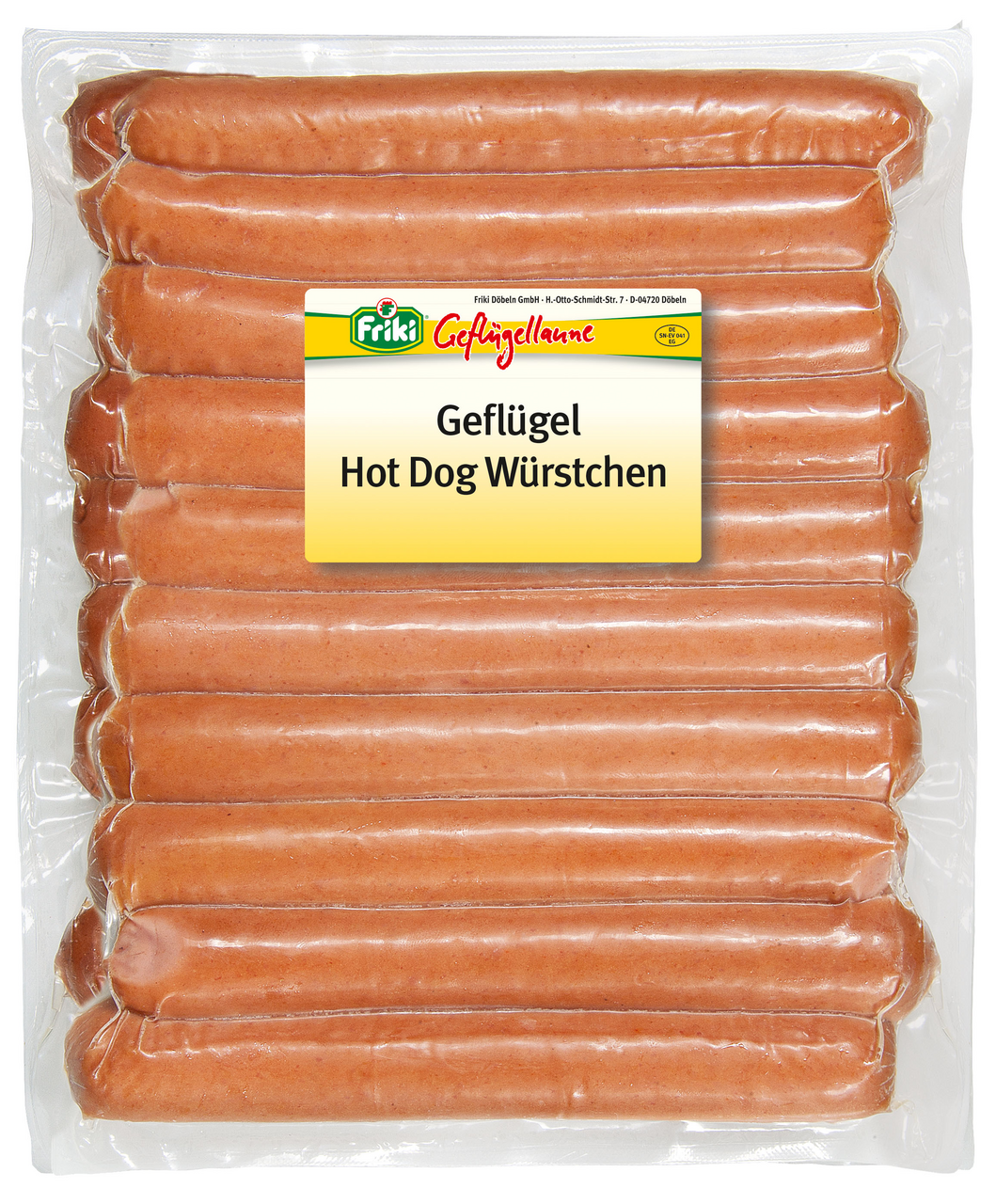 Friki Geflügel-Hot Dog Wiener 20 Stück à 40 g - 800 g Packung