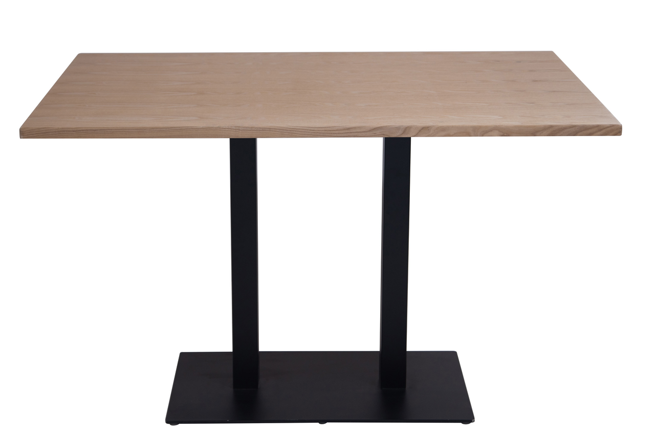 METRO PROFESSIONAL Tisch Garrid Black Base/Ash Top 120 x 80 cm