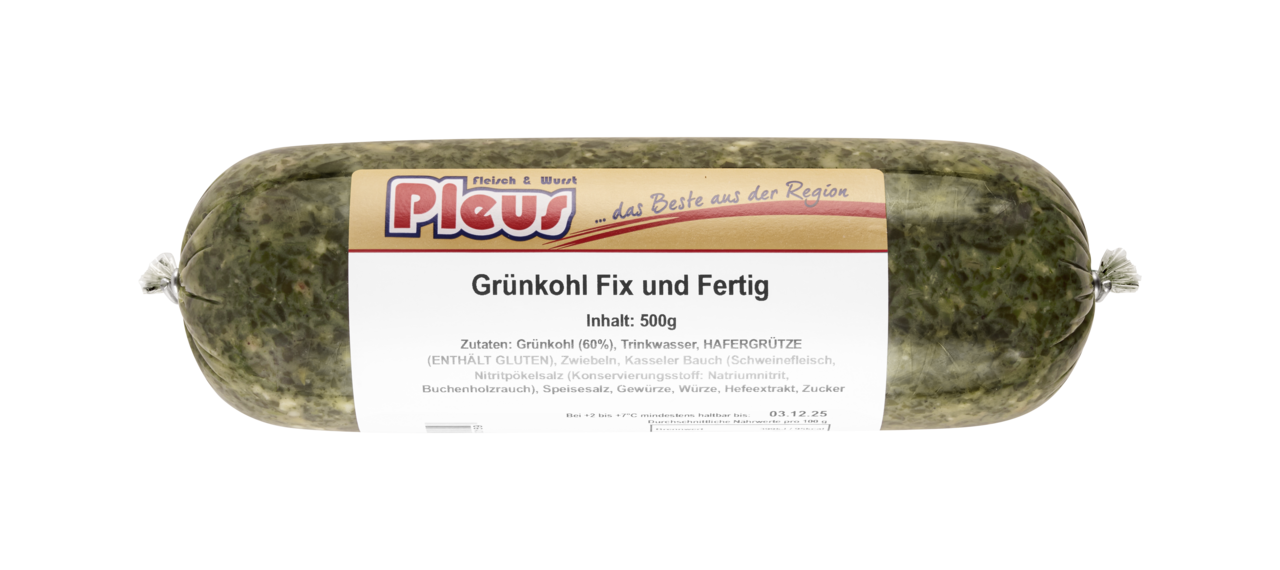 Pleus Grünkohl Fix und Fertig - 1 x 500 g Packung