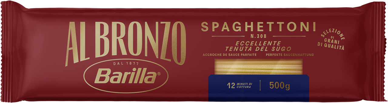 Barilla Al Bronzo Spaghettoni - 500 g Stück