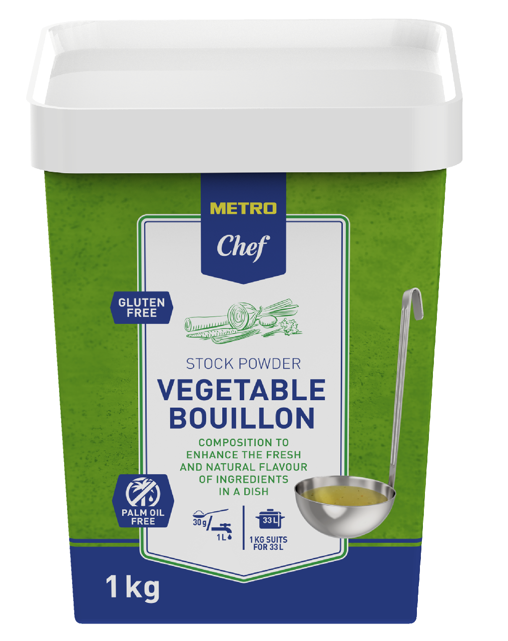 METRO Chef Gemüse Bouillon - 1 kg Packung