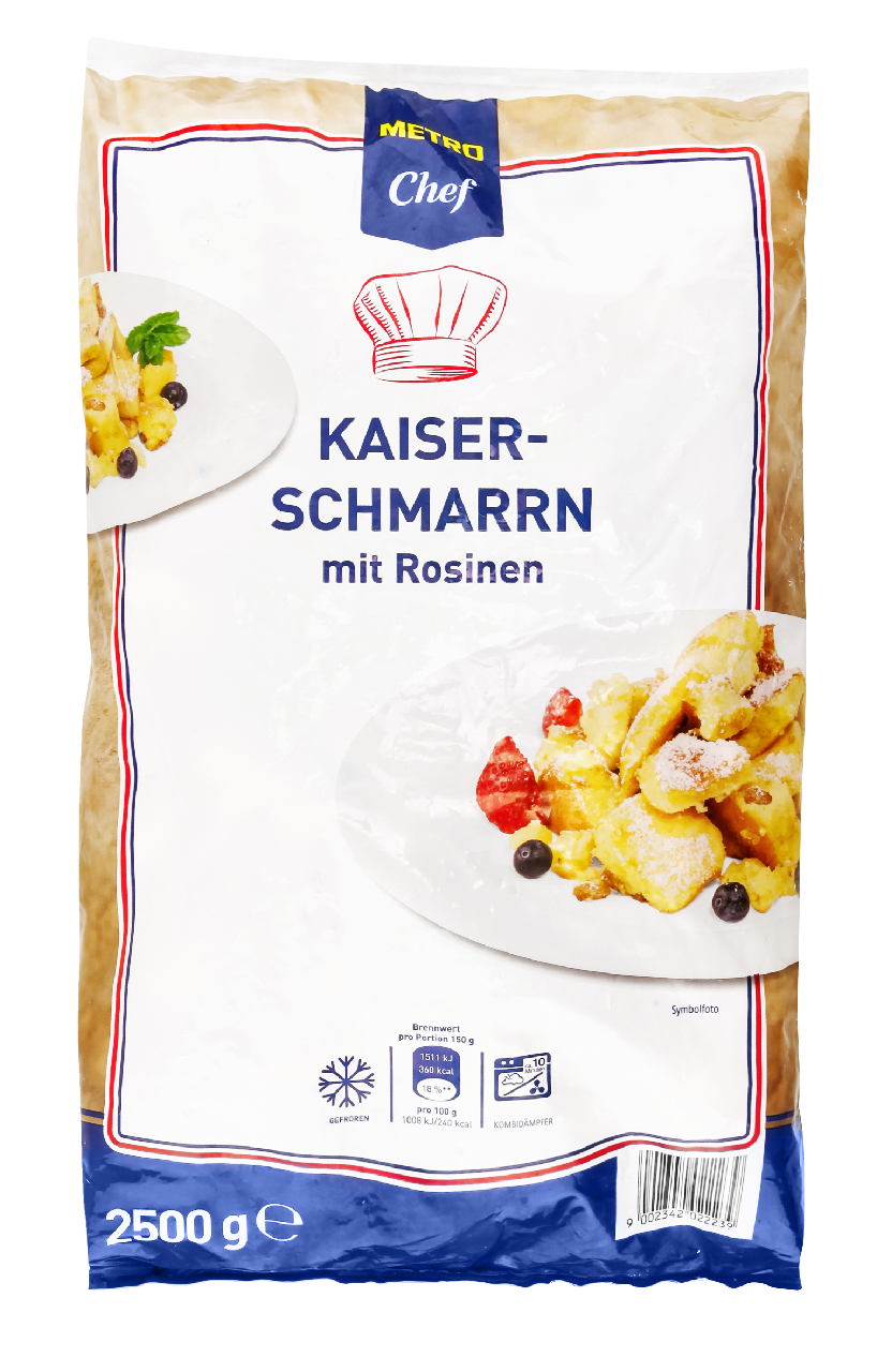 METRO Chef Kaiserschmarrn mit Rosinen tiefgefroren - 2,5 kg Packung