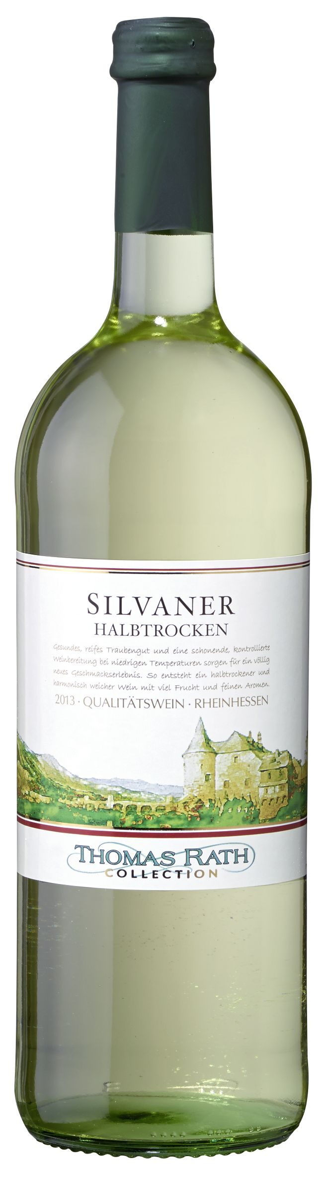 Thomas Rath Silvaner Weißwein QBA Qualitätswein 1 l Flasche