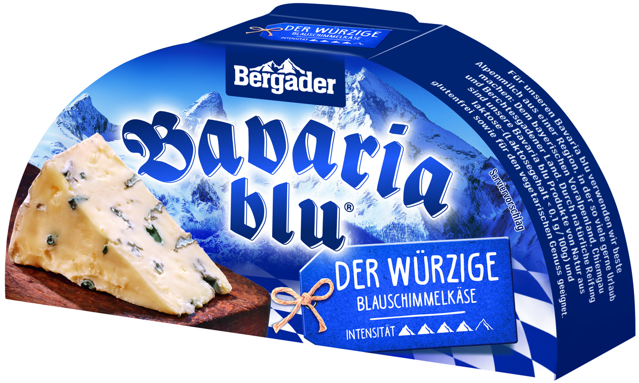 Bavaria blu Der Würzige Weichkäse mit Blauschimmel, 70 % Fett i. Tr. - 6 x 175 g Packungen