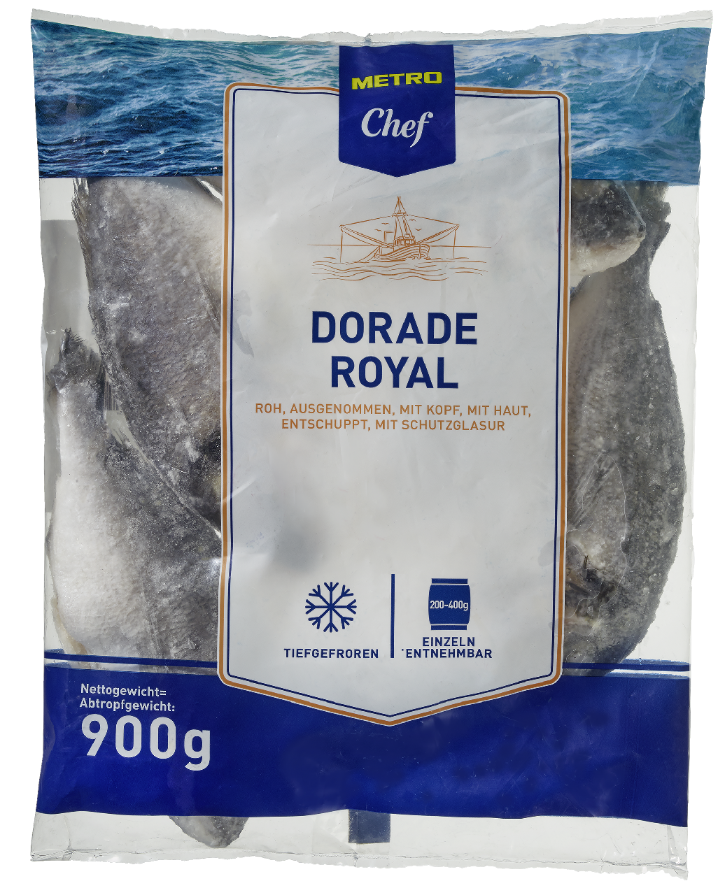 METRO Chef Dorade Royal ausgenommen tiefgefroren - 900 g Beutel