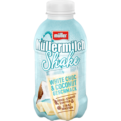 Muller Mullermilch Shake White Choc Coconut 1 5 Fett 0 423 G Flasche Metro