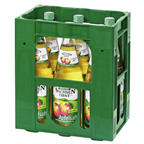 Sachsenobst Apfelsaft Klar 100 % Fruchtgehalt Glas - 6 x 1 l Flaschen
