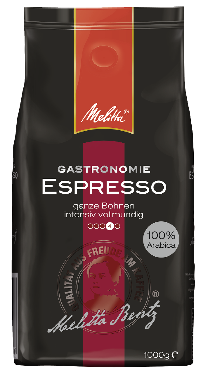 Melitta Gastronomie Espresso ganze Bohnen - 1 kg Packung