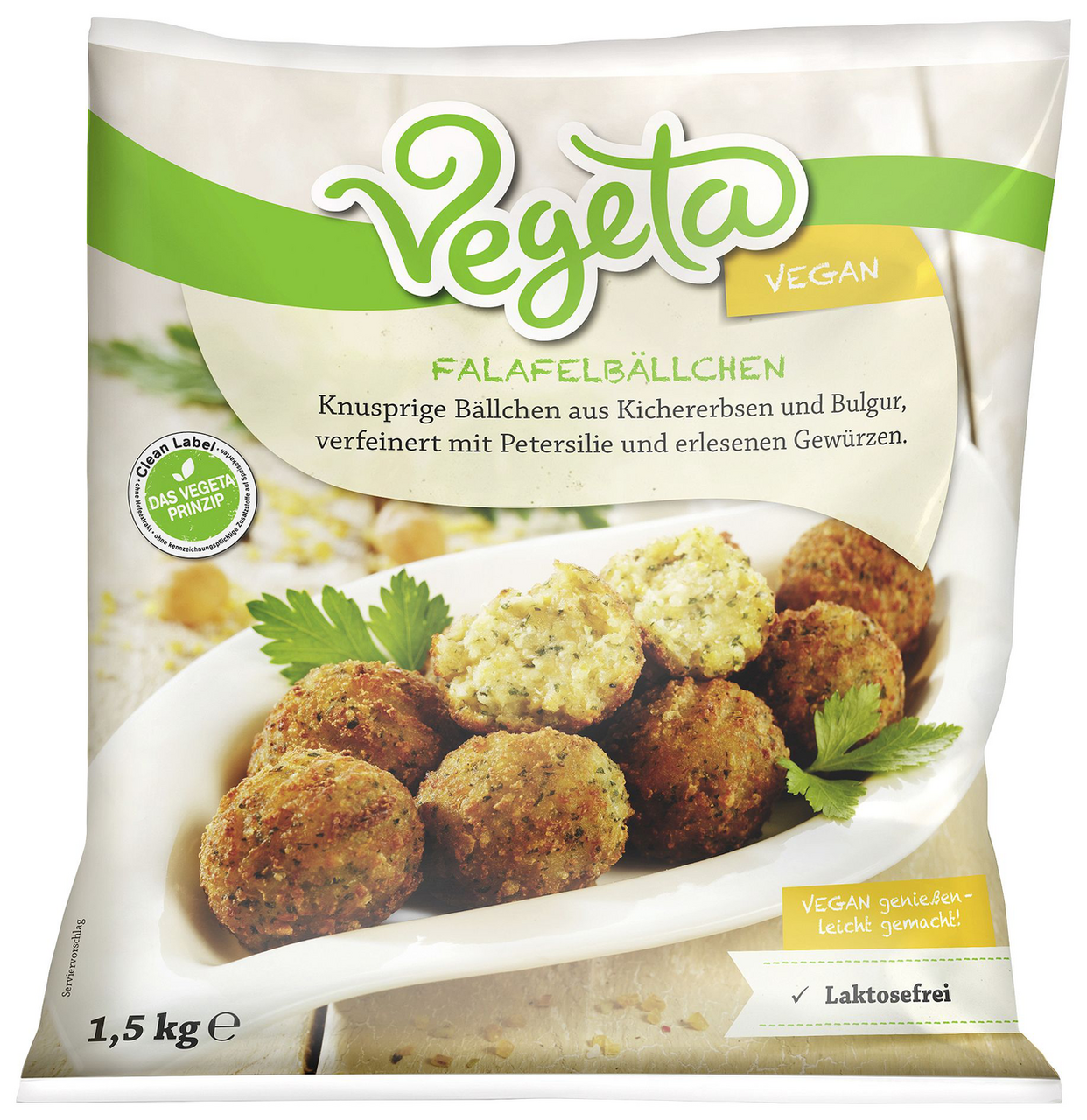 Karl Kemper Vegeta Falafelbällchen 100 Stück à 15 g - 1,5 kg Packung