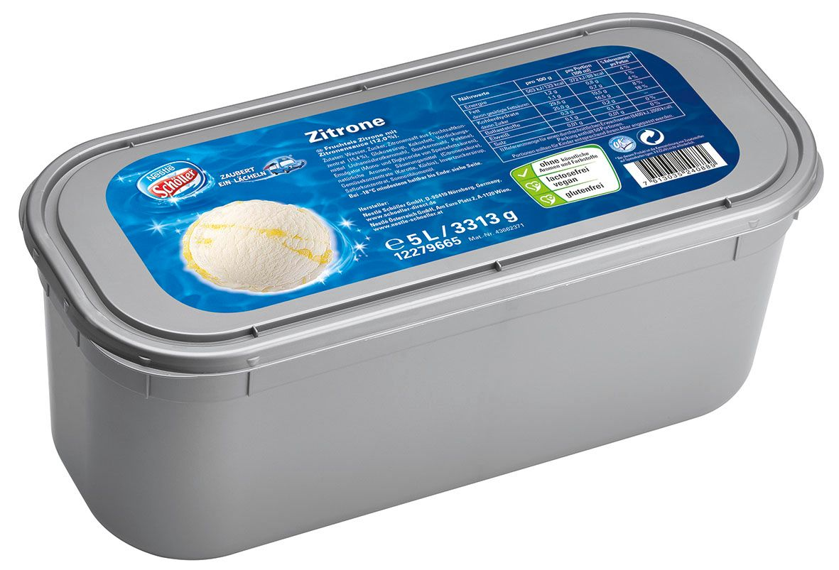 Schöller Eiscreme Zitrone - 5 l Kanne
