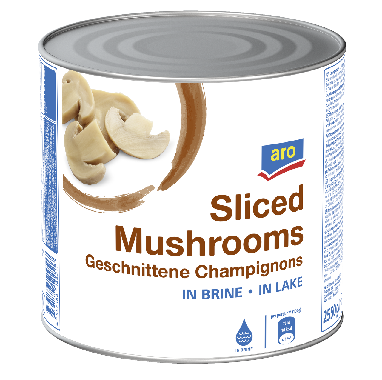 aro Champignons 3. Wahl, geschnitten - 2,65 l Dose