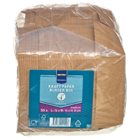 METRO PROFESSIONAL Burgerbox Kraft Paper M 14 x 13 cm 50 Stück