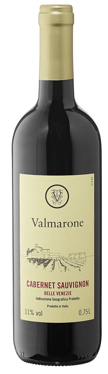 Valmarone Cabernet Sauvignon Delle Venezie Rotwein trocken 750 ml Flasche