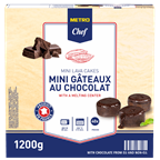 METRO Chef Mini Chocolate Cakes tiefgefroren 40 Stück à 30 g - 1,2 kg Packung