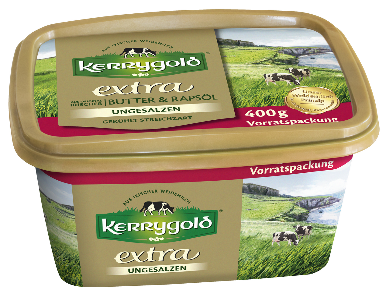Kerrygold Extra mit Rapsöl Ungesalzen - 400 g Becher