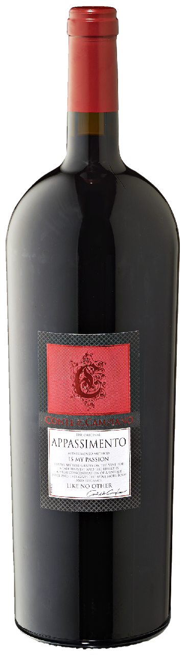 CONTE DI CAMPIANO Appassimento Negroamaro Rotwein trocken - 1,50 l Kiste