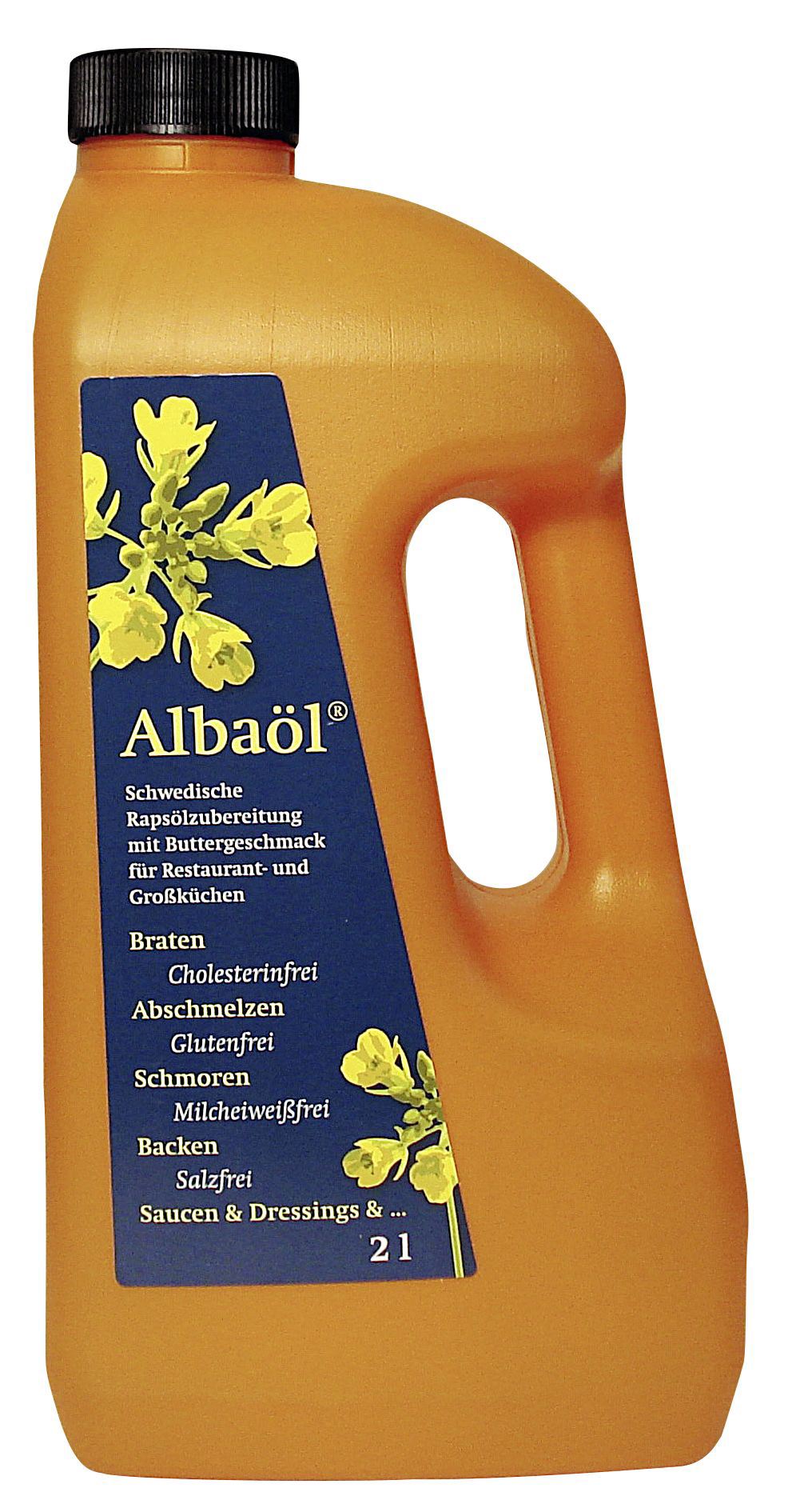 Alba Schwedische Rapsöl-Zubereitung mit Buttergeschmack - 1 x 2 l Flasche