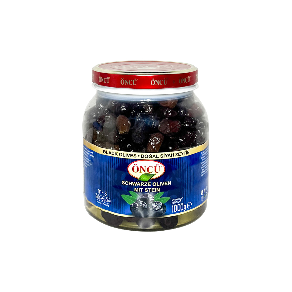 ÖNCÜ Schwarze Oliven - 1 kg Stück