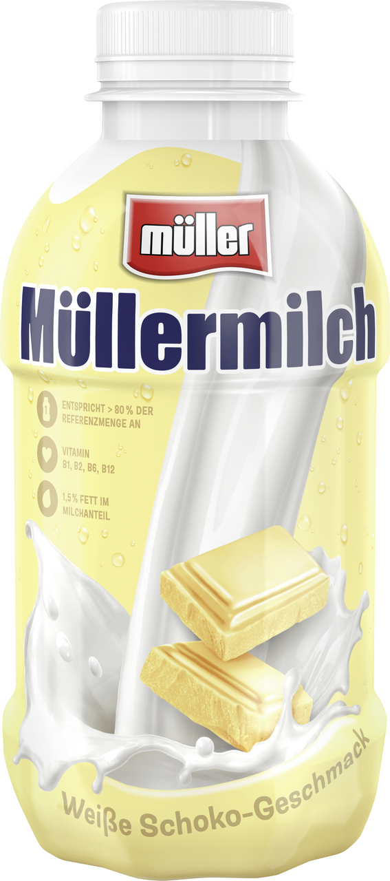 Muller Milch 1 5 Gekuhlt Weisse Schokolade 400 Ml Metro