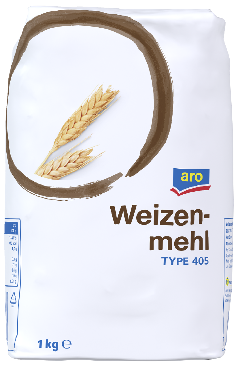 aro Weizenmehl Type 405 - 1,00 kg Packung