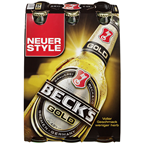 Beck's Gold Glas - 4 x 6-Pack à 0,33 l Flaschen