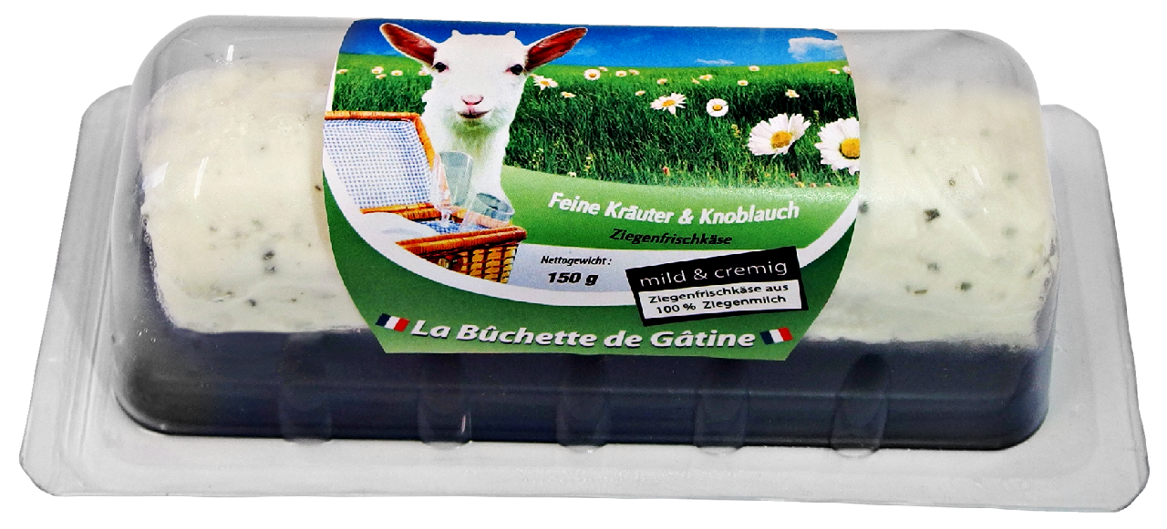 La Buchette de Gatine Ziegenfrischkäse Rolle Stück à 150 g, 45 % Fett i. Tr., verzehrfertig - 150 g