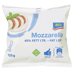 aro Mozzarella 45 % Fett i. Tr. - 125 g Stück