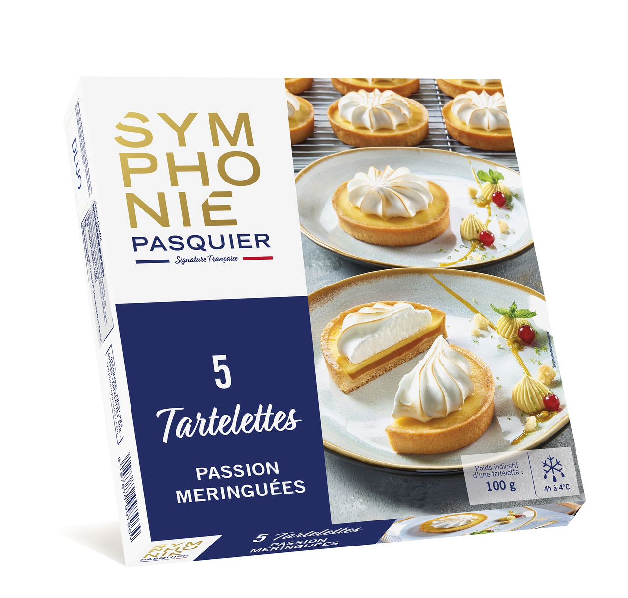 Symphonie Passionsfruchttörtchen mit Baiser tiefgefroren 5 Stück - 500 g Stück