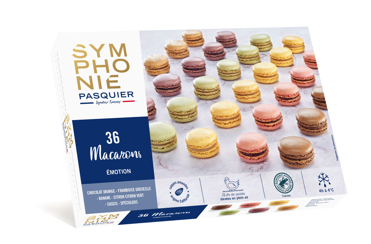 Symphonie Macarons Emotion tiefgefroren 36 Stück - 693 g Packung