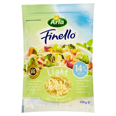 Arla Finello Geriebener Kase Light 150 G Stuck Metro