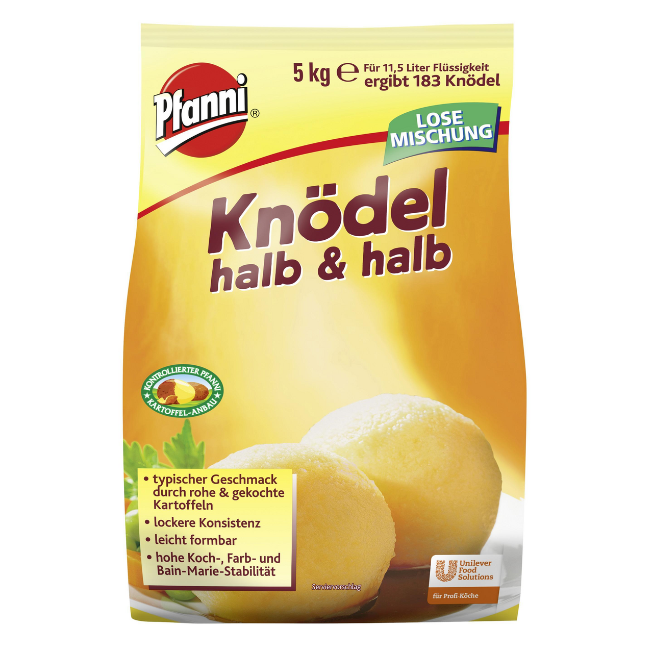 Pfanni Knödel halb & halb - 1 x 5 kg Beutel