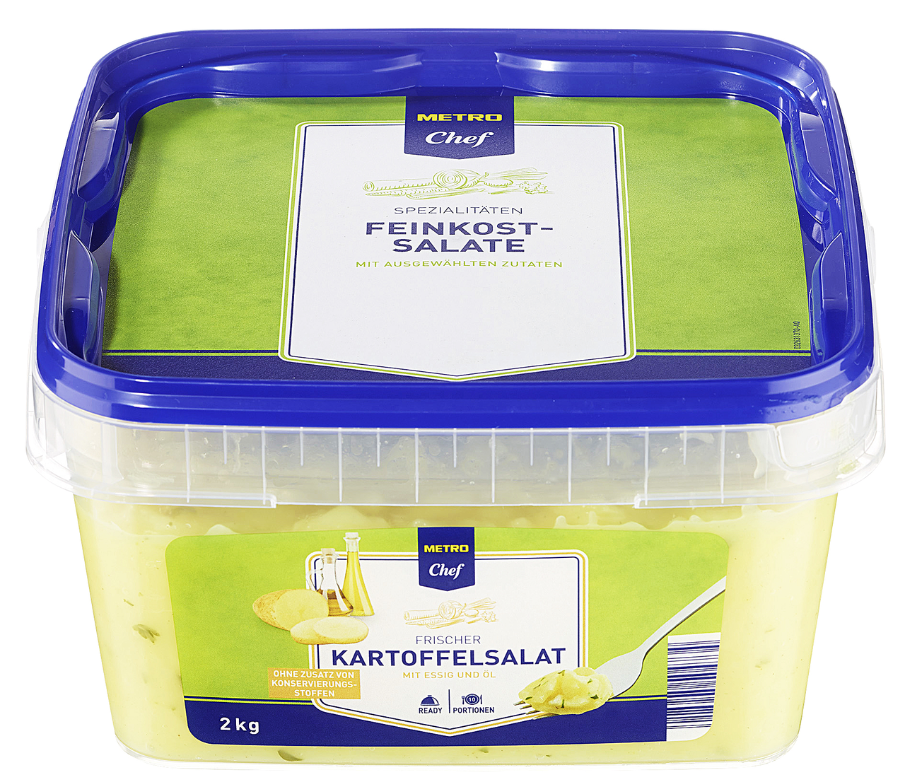 METRO Chef Frischer Kartoffelsalat mit Essig und Öl - 2 kg Eimer