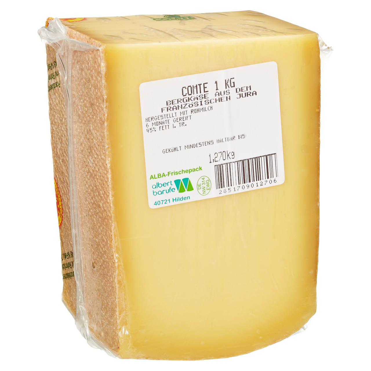 Barufe Comté AOP Bergkäse französischer Hartkäse 45 % Fett i.Tr. 6 Monate - je kg