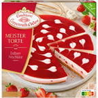 Coppenrath & Wiese Meistertorte Erdbeer Frischkäse Torte tiefgefroren fertig gebacken - 1 x 1,1 kg Schachtel