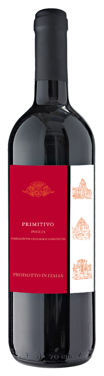 Casalina Di Siziano Primitivo Puglia IGP Rotwein trocken - 75m ml Flasche