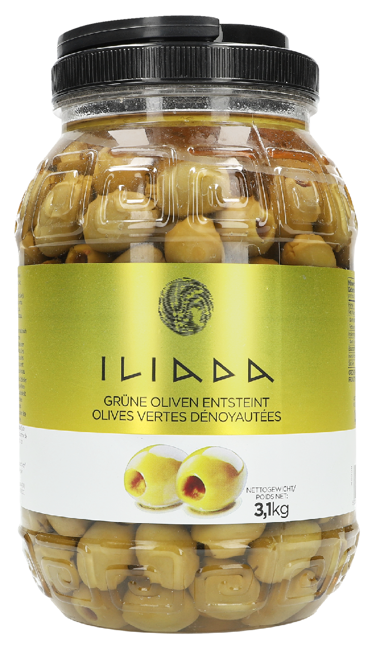Iliada Grüne Oliven entsteint - 3,2 l Krug