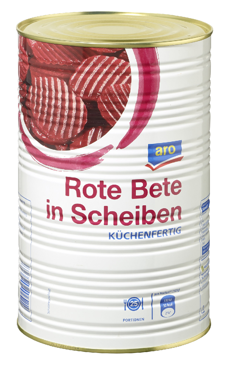 aro Rote Beete in Scheiben küchenfertig - 4,25 l Dose