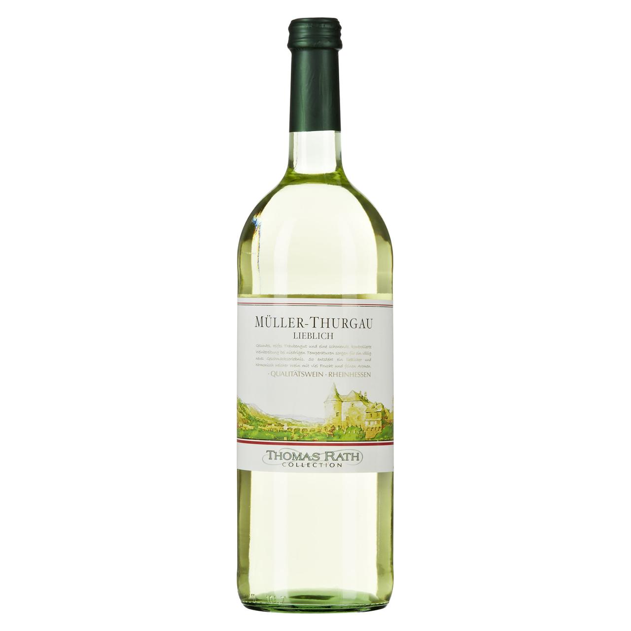 Thomas Rath Müller-Thurgau Weißwein QBA Qualitätwein 1 l Flasche