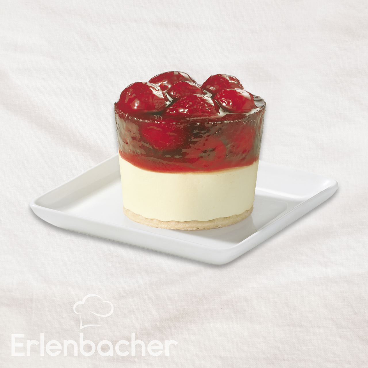 Erlenbacher Himbeer-weiße Schokolade-Törtchen tiefgefroren, 12 Stück à 90 g - 1,08 kg Packung