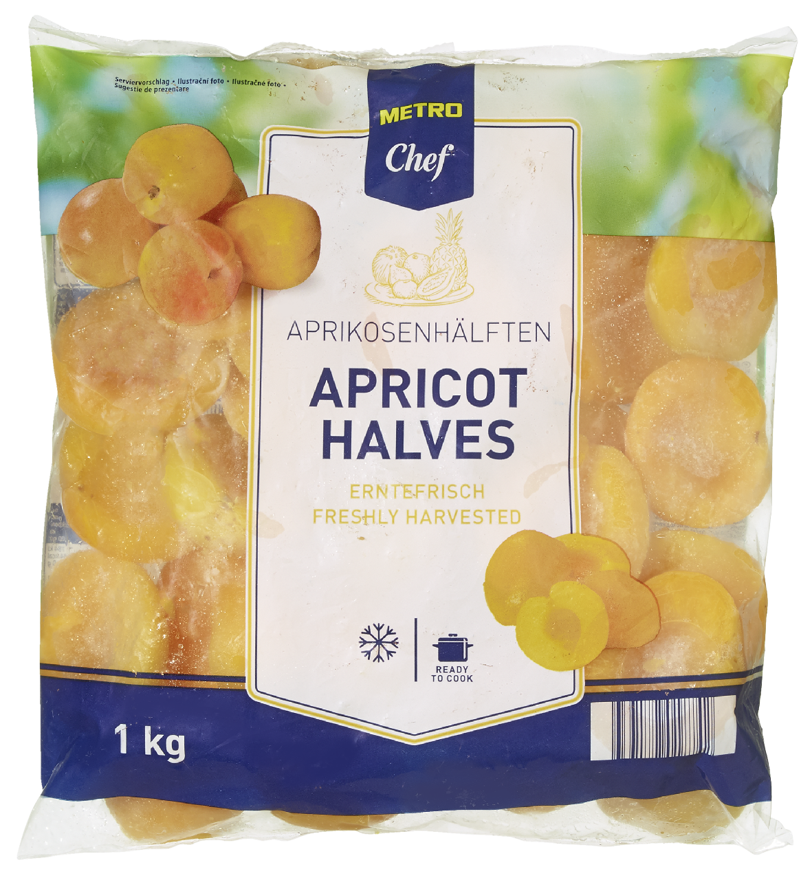 METRO Chef Aprikosen tiefgefroren - 1 kg Beutel
