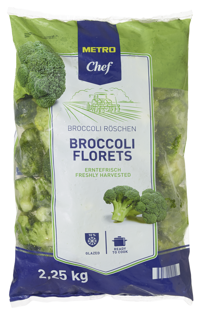 METRO Chef Broccoli 40/60 tiefgefroren - 2,25 kg Beutel